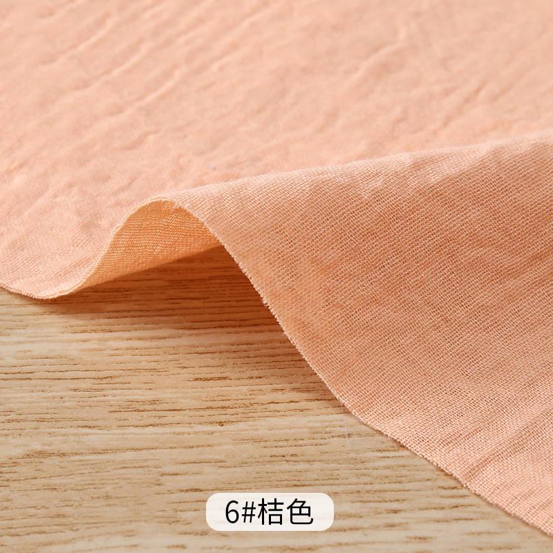 NTG Fad Orange / 100x150cm Xintianji 40S Double Gauze Cotton Fabric