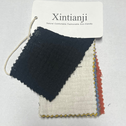 NTG Fad Xintianji Cotton Double Gauze Crepe Fabric