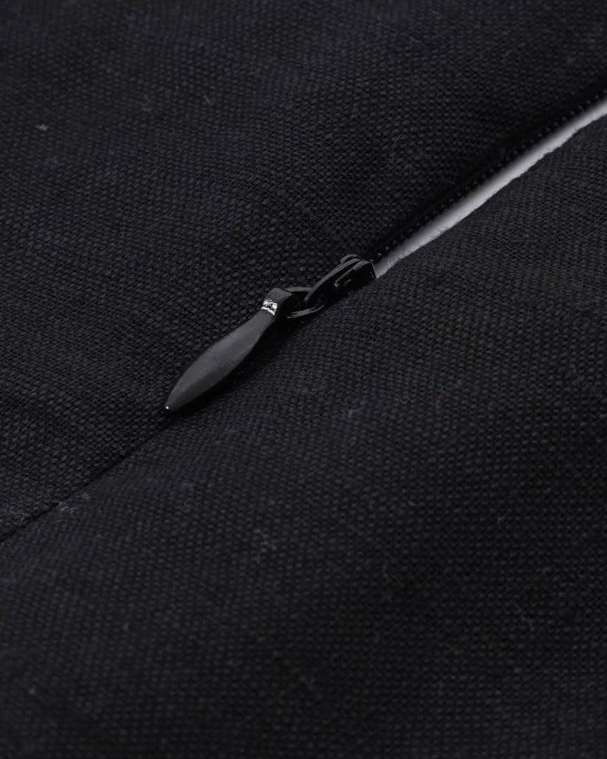 NTGFad 100% Linen V Neck Tie Front Sleeveless Mini Tank Dress