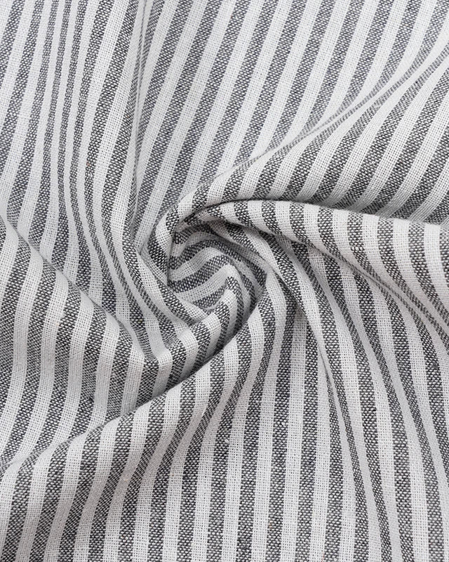 NTGFad Two Pieces Sets Cotton Linen Striped Women's Two Piece Set