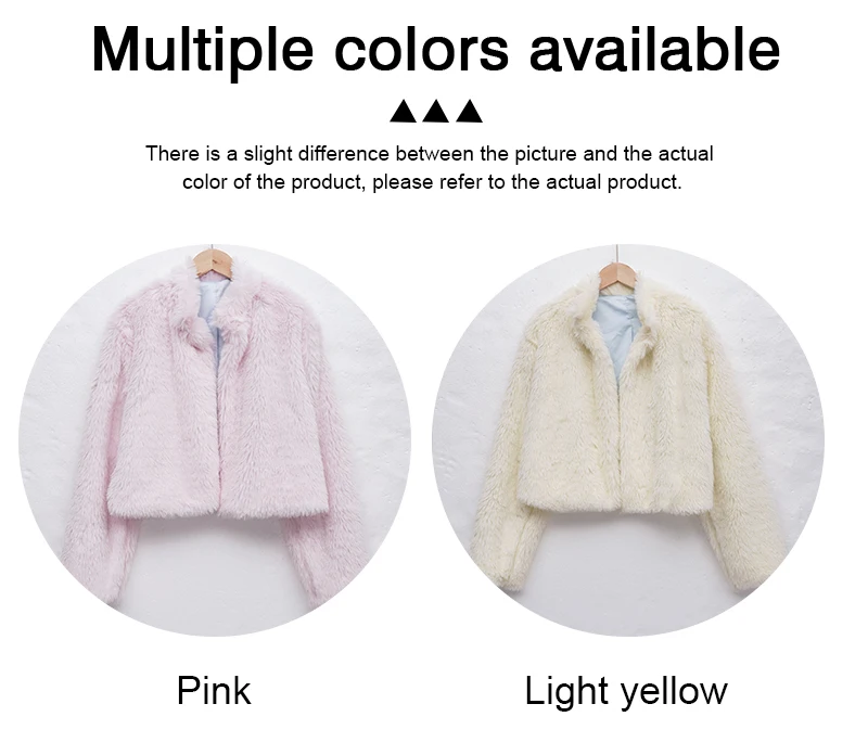 NTGFad Women's Winter Thick Warm Faux Fur Coat