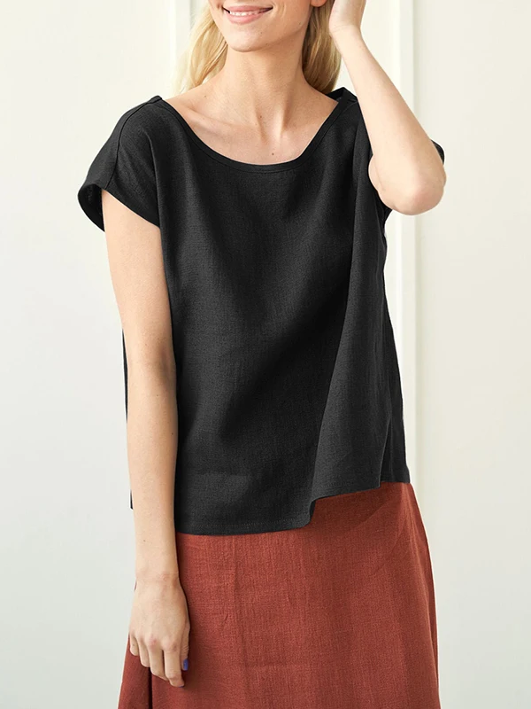 Newly 100% Linen Women's T-Shirt