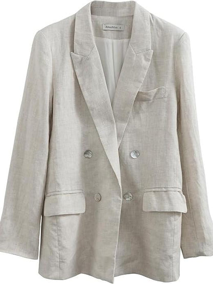 Women's Pure Linen Casual Blazer