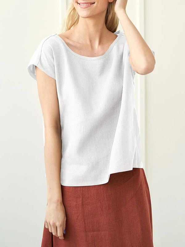 Newly 100% Linen Women's T-Shirt