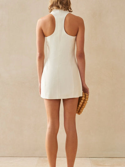 mysite CLOTHING AKAIA DRESS - OFF WHITE