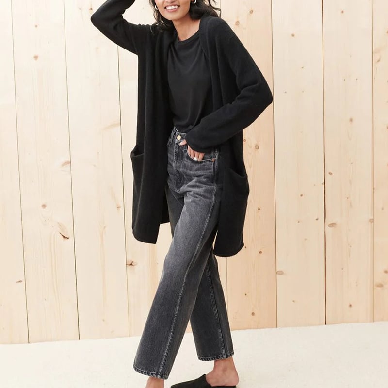 mysite Long Patch Pocket Sweater Coat (Buy 2 free shipping)