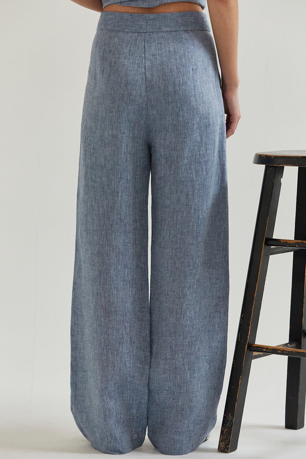 mysite Pants Dani Linen Wide Leg Pants