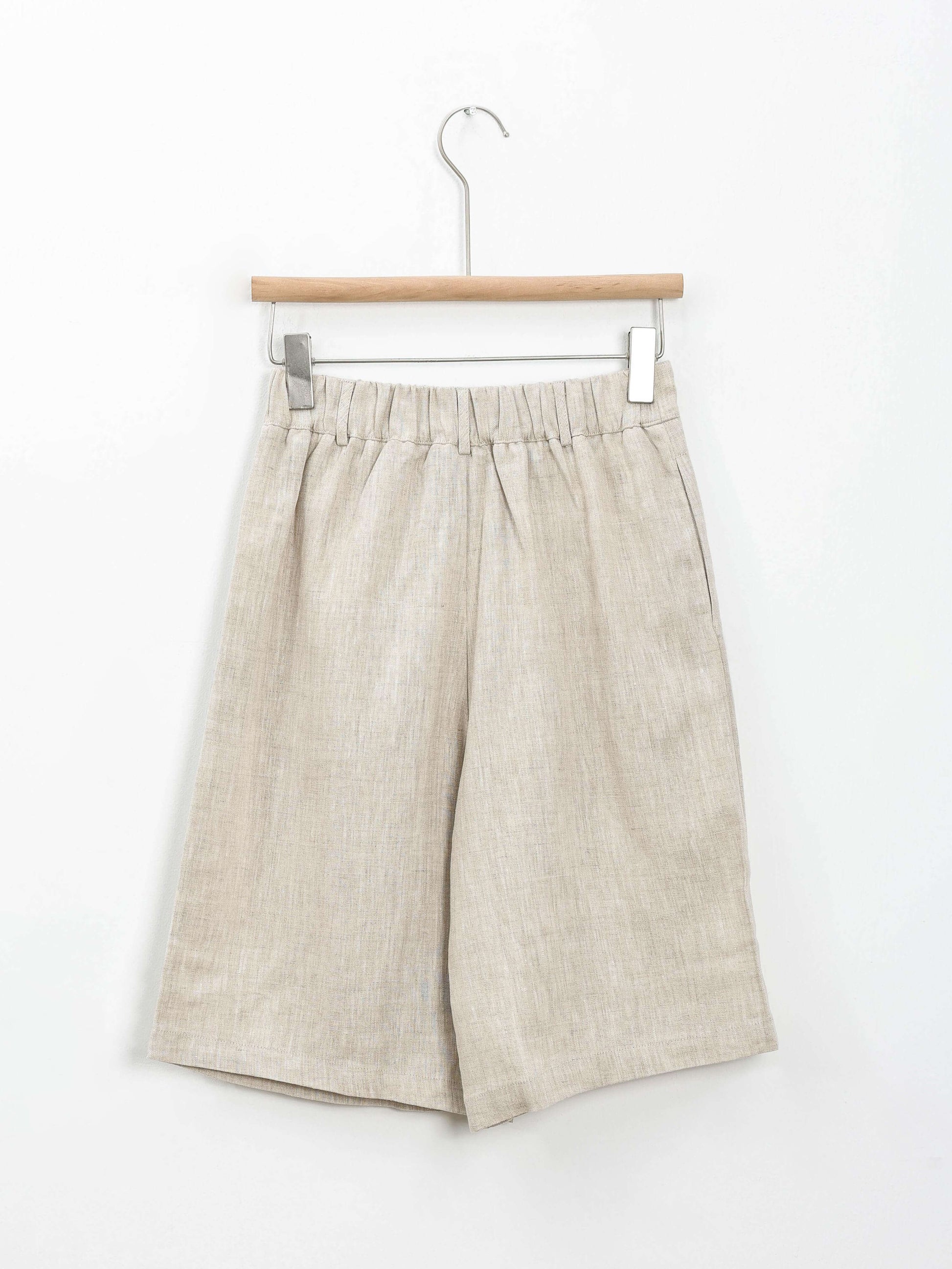 NTG Fad 100% Linen Casual High Waisted Bermuda Lounge Shorts