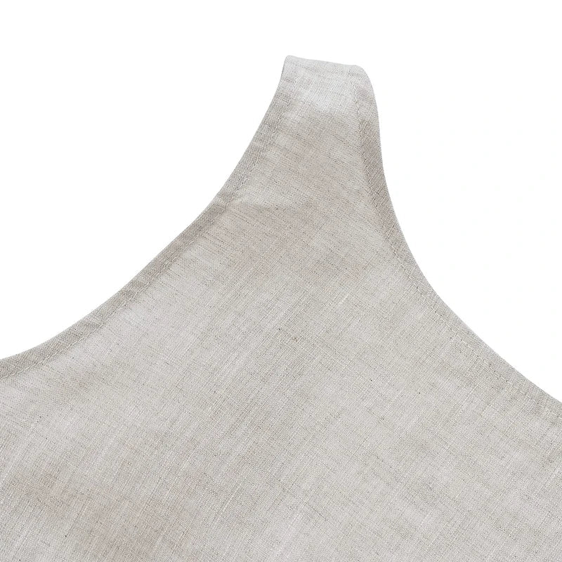 NTG Fad 100% Linen Crop Top with Open Back and Back Tie