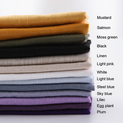 NTG Fad 100% Linen Fabric Sample Set of 13 Colors