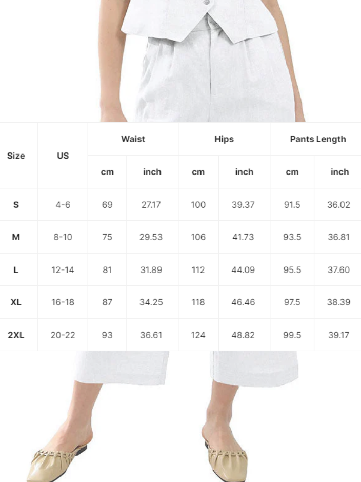 NTG Fad 100% Linen Women High Waisted Trousers