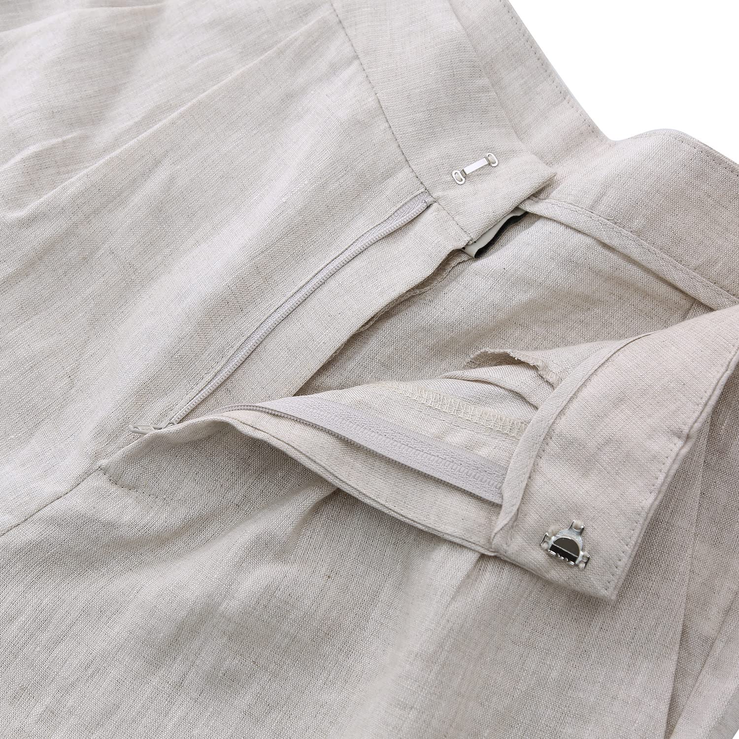 NTG Fad 100% Linen Women Linen High Waisted Trousers