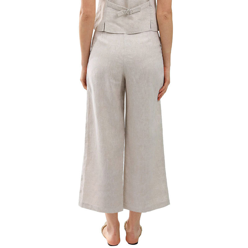 NTG Fad 100% Linen Women Linen High Waisted Trousers