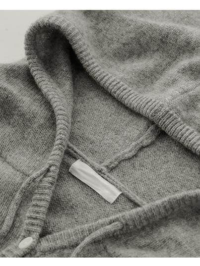 NTG Fad 100% Wool Hooded Drawstring Sweater