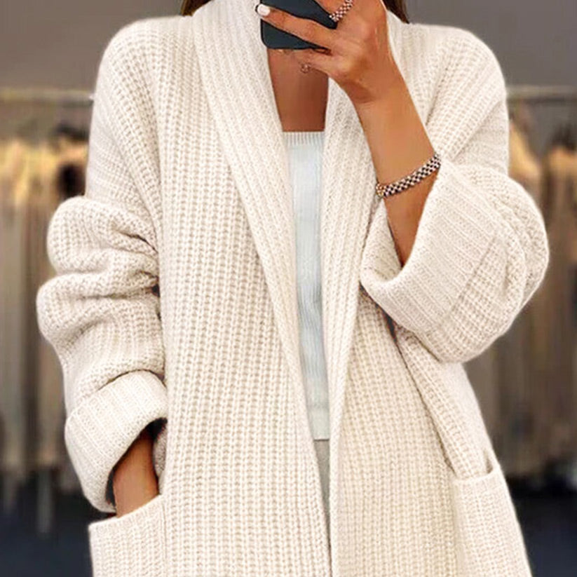 NTG Fad Autumn and winter thickened V-neck loose sweater cardigan jacket