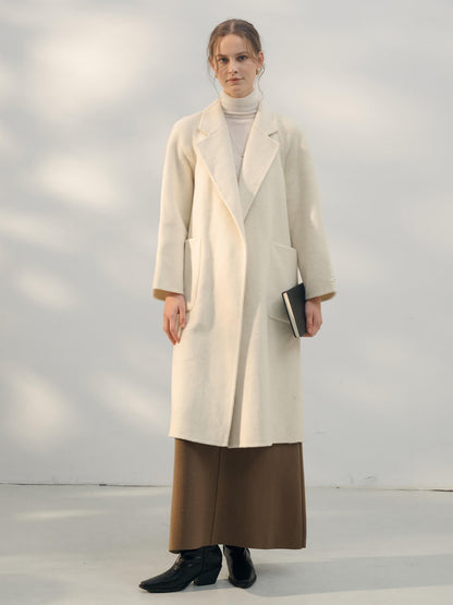 NTG Fad Beige / S 100% Premium Wool Coat