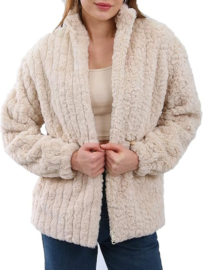 NTG Fad Beige / S Women's Faux Fur Coat