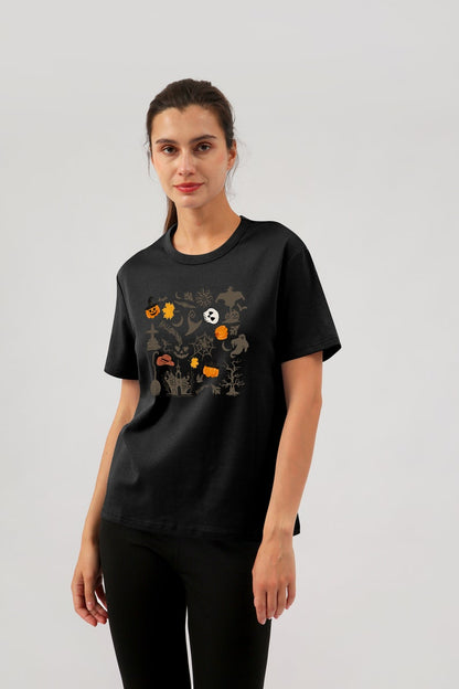 NTG Fad Black- short sleeve / S Western Halloween Sweatshirt for Women