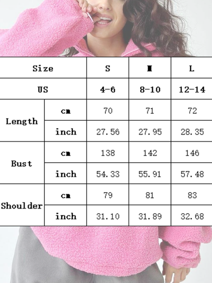 NTG Fad Casual Pink Lambskin Loose Sweatshirt