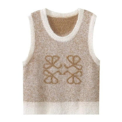 NTG Fad Clothing Knitted embroidered woolen vest