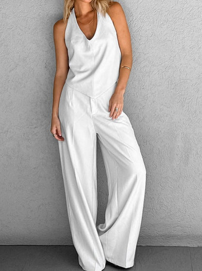 NTG Fad Clothing Sleeveless halterneck trousers casual suit