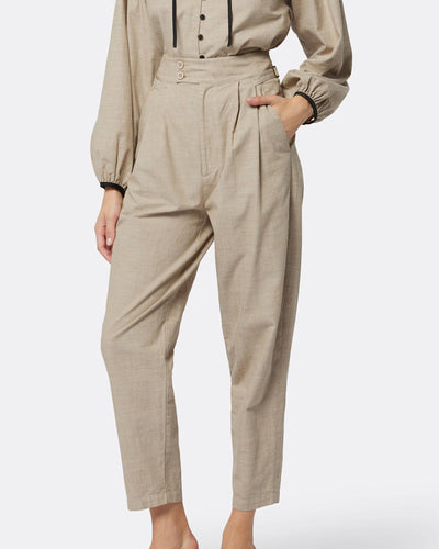 NTG Fad Comfortable cotton and linen cropped pants-(Hand Make)