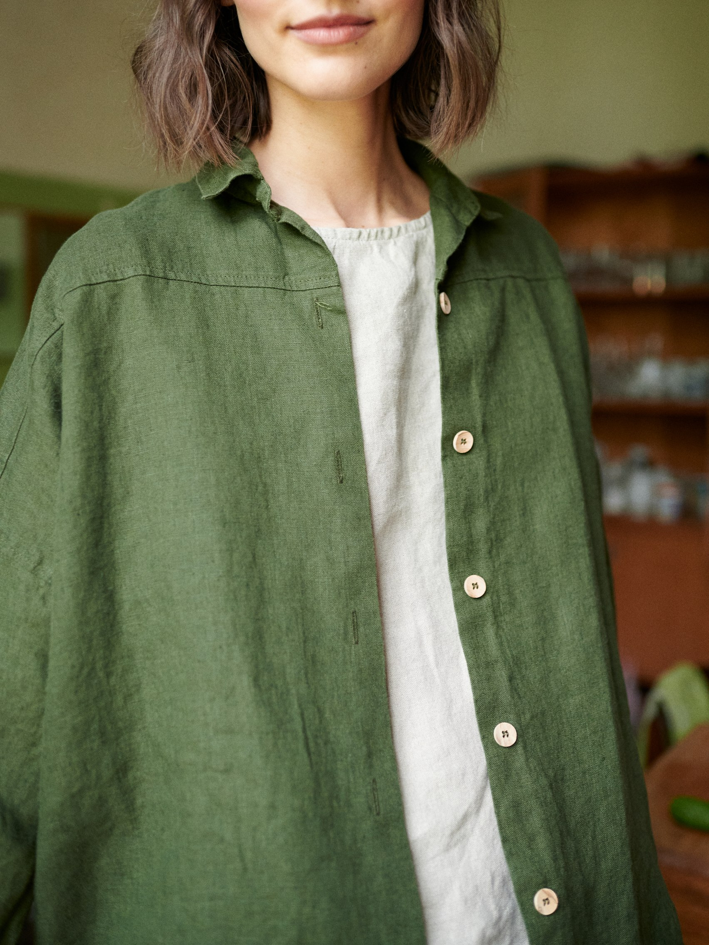 NTG Fad Cotton Linen Shirt