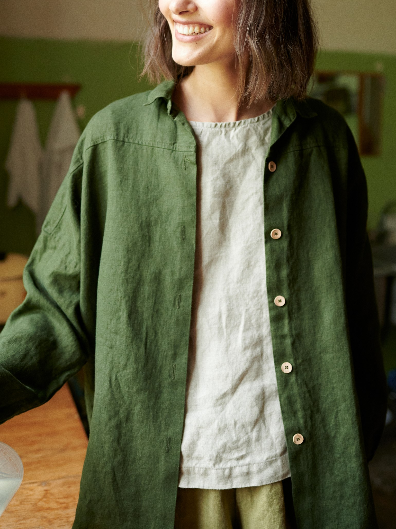 NTG Fad Cotton Linen Shirt