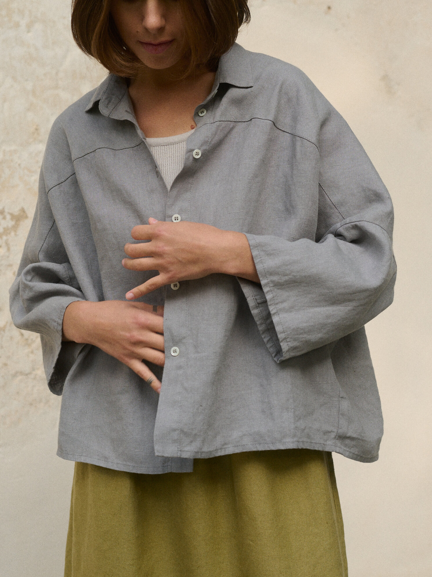 NTG Fad Cotton Linen Shirt