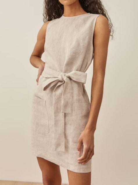 NTG Fad DRESS Apricot / XS Summer linen dress-(Hand Made)