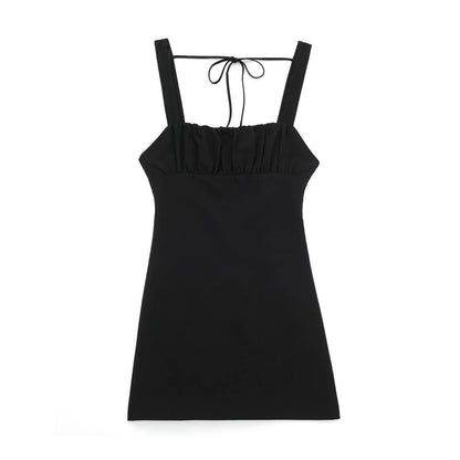 NTG Fad Dress Black / XS Linen Vest Short Dress