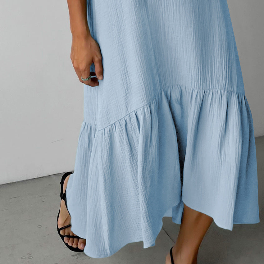 NTG Fad Dress Cotton Loose Long Sleeveless Nightdress Dress