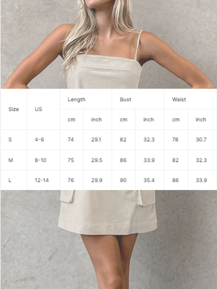 NTG Fad Dress Linen Straight Work Suspender Dress