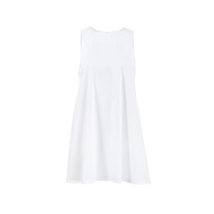 NTG Fad Dress Pure cotton white dress small fresh A-line skirt