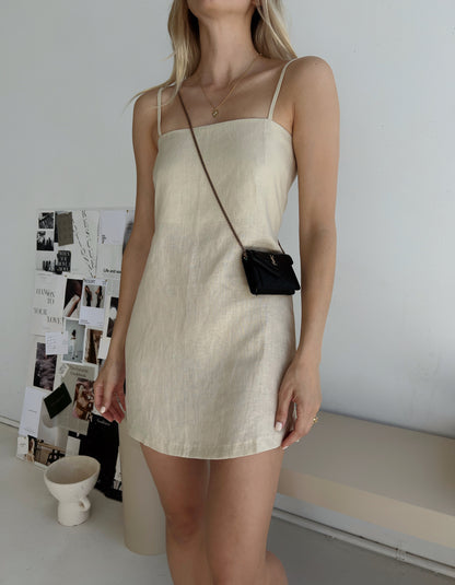 NTG Fad dress Sleeveless Tie-back Mini Dress-（Hand Made）