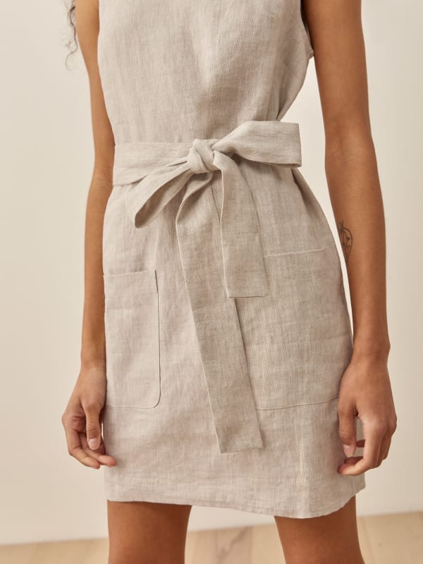 NTG Fad DRESS Summer linen dress-(Hand Made)