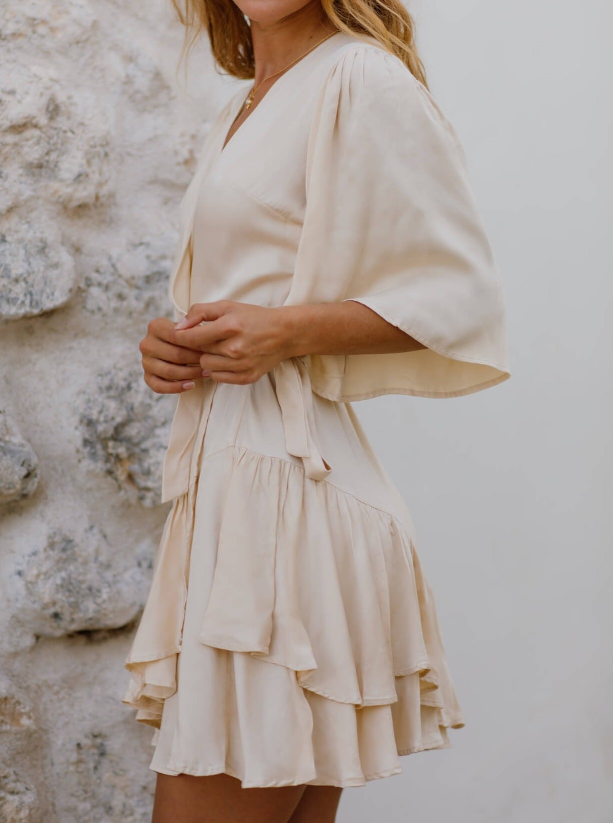 NTG Fad Dresses Almita Dress Sand Dune-(Hand Made)