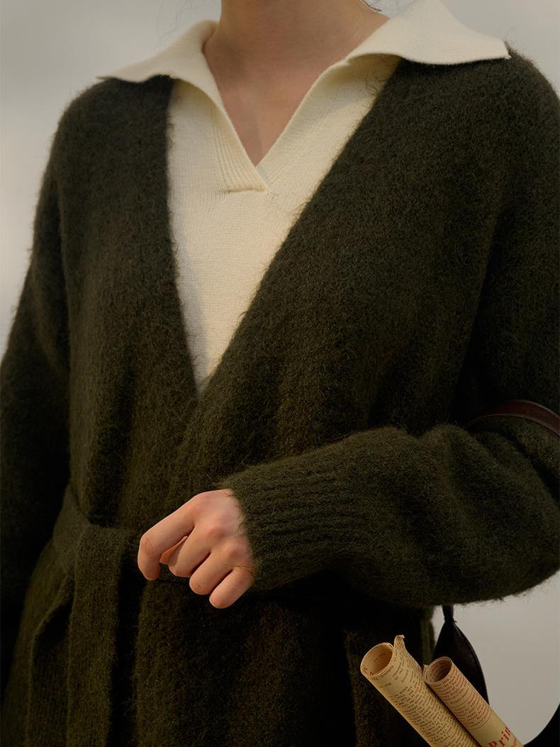 NTG Fad French Style Wool Cardigan