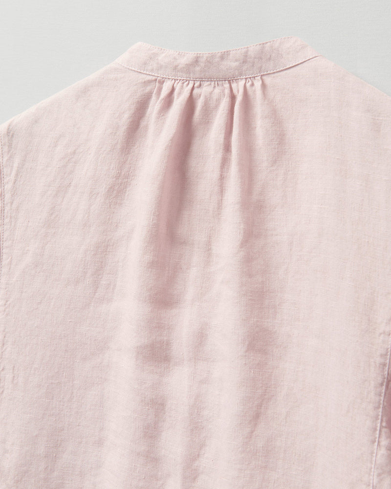 NTG Fad Garment Dyed Linen Shirt Dress-(Hand Make)