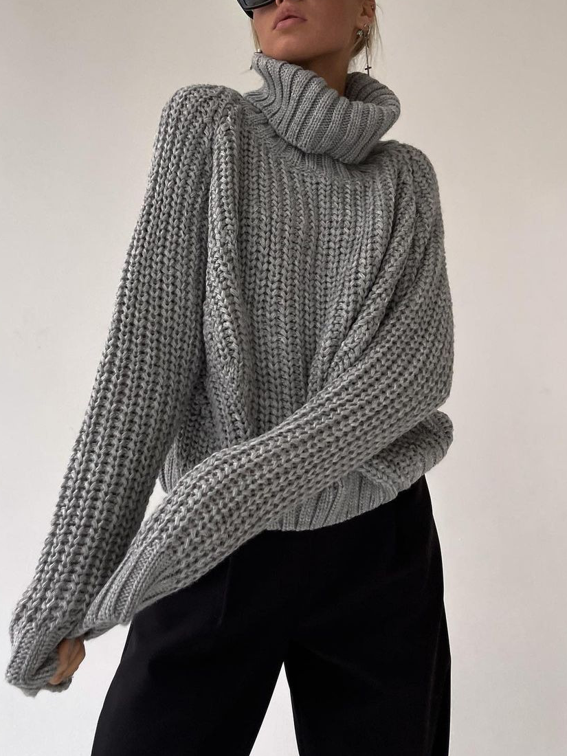 NTG Fad Gray / S Casual Long-sleeved Sweater