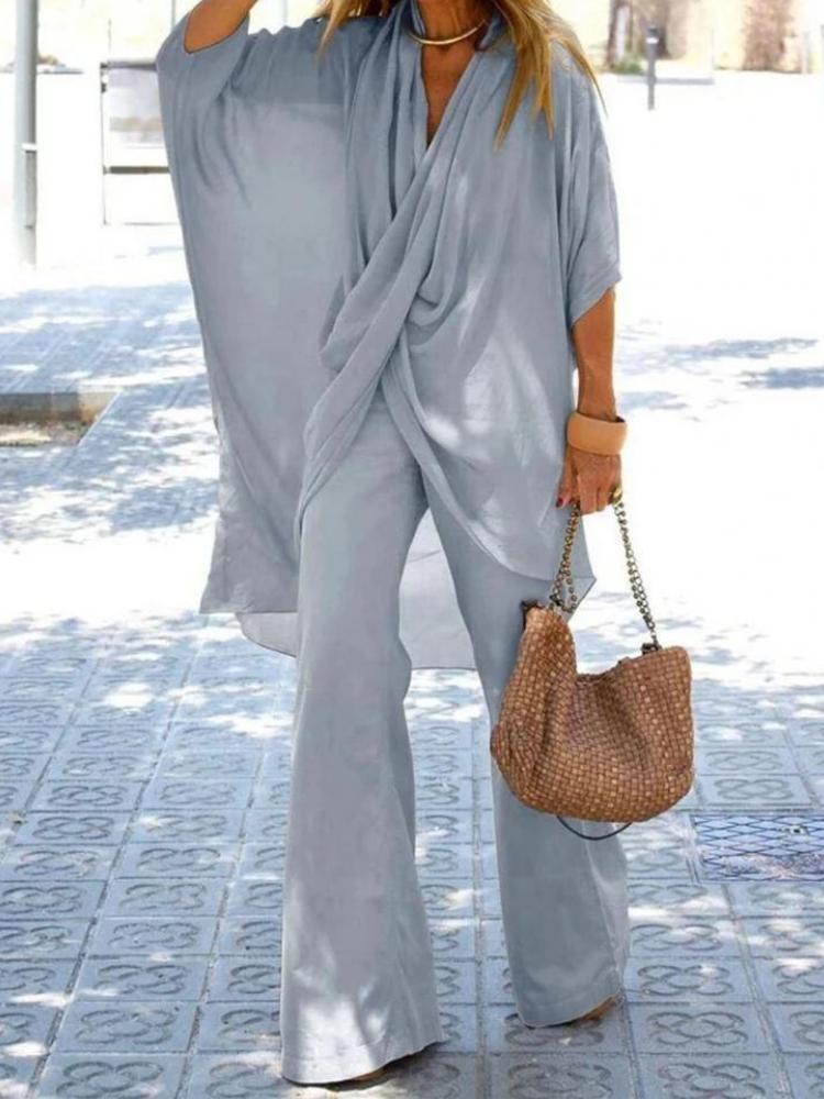 NTG Fad Grey / S Fashion Women's Cotton Linen Suit