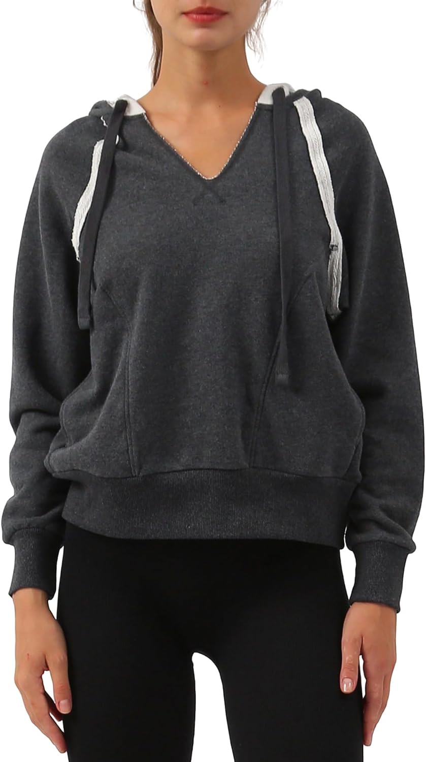 NTG Fad Heather Grey / Small Long Sleeve Hoodie with Pockets Hooded Sweatshirt