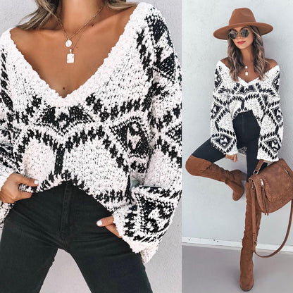 NTG Fad Hoodies & Sweatshirts Autumn and winter loose knitted pullover sweater