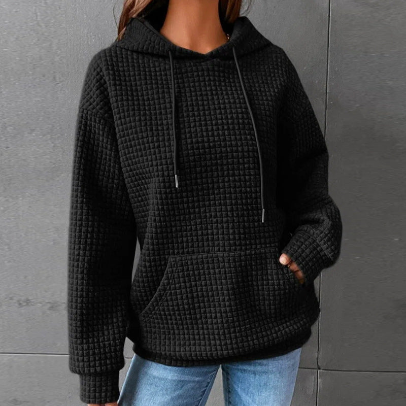 NTG Fad Hoodies & Sweatshirts Black / S Cool and chic textured sweater for women