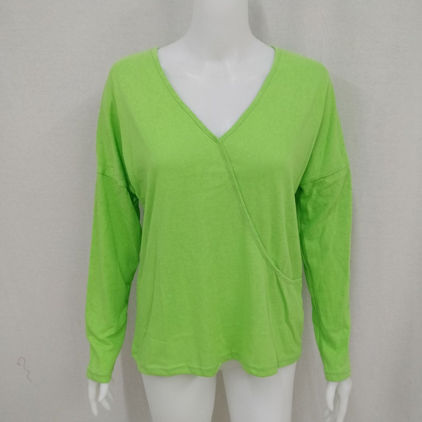 NTG Fad Hoodies & Sweatshirts Casual Loose Solid Color Long Sleeve Knit Sweater Top
