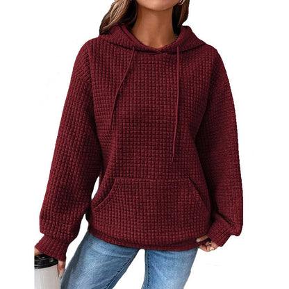 NTG Fad Hoodies & Sweatshirts Dark red / S Cool and chic textured sweater for women