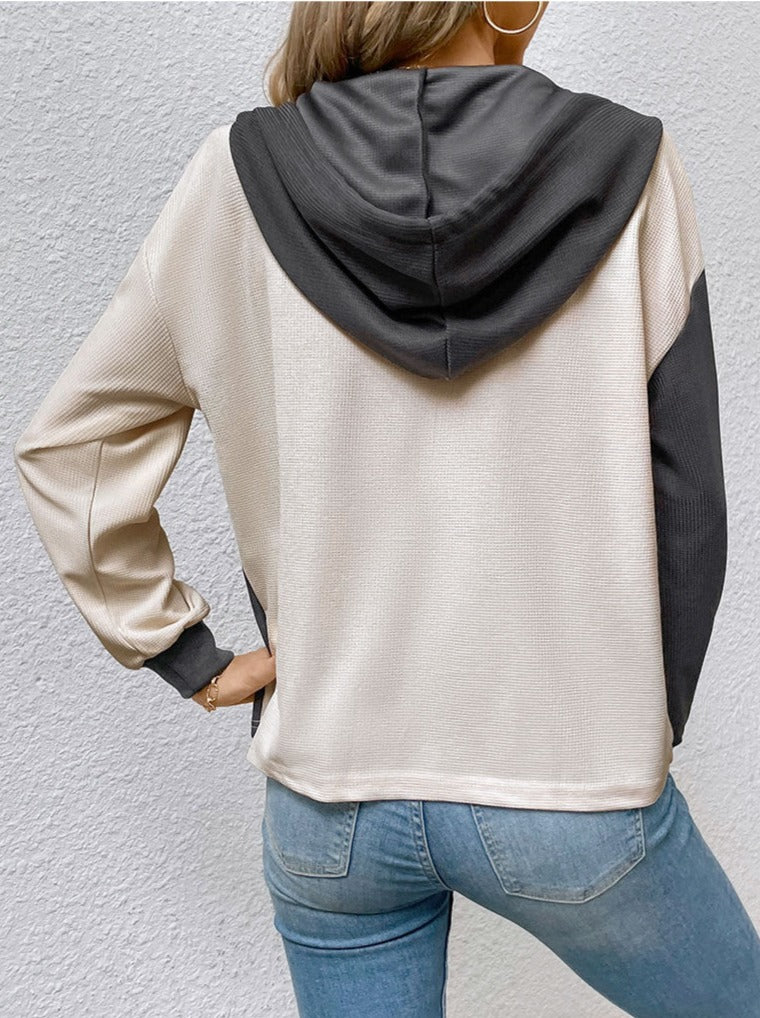 NTG Fad Hoodies & Sweatshirts Long Sleeve Hoodie with Contrasting Pockets