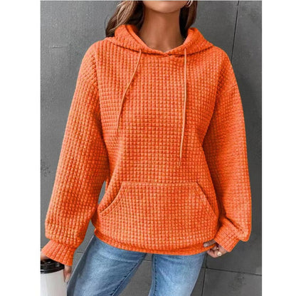 NTG Fad Hoodies & Sweatshirts Orange / S Cool and chic textured sweater for women
