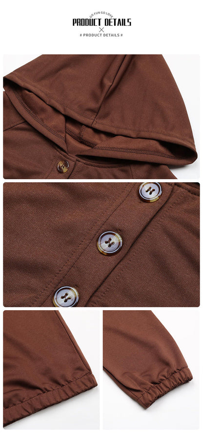 NTG Fad Hoodies & Sweatshirts Solid Color Long Sleeve Panel Hoodie