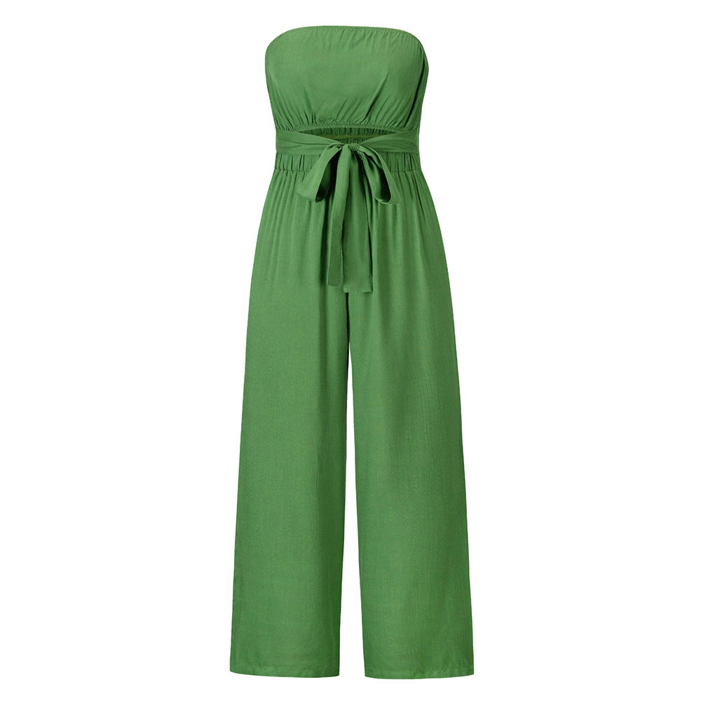 NTG Fad Jumpsuits & Rompers/Jumpsuits Green / L Casual strapless jumpsuit